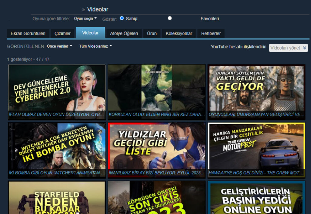 Steam video yükleme ve kaydetme nasıl yapılır?