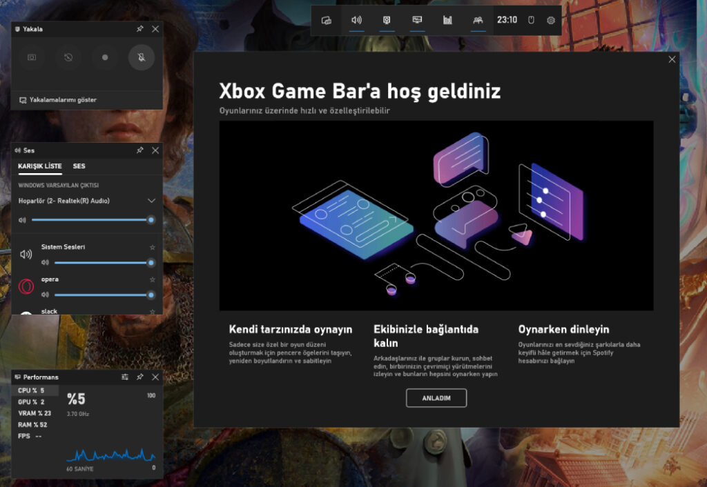 Steam Video yükleme: Xbox Game Bar