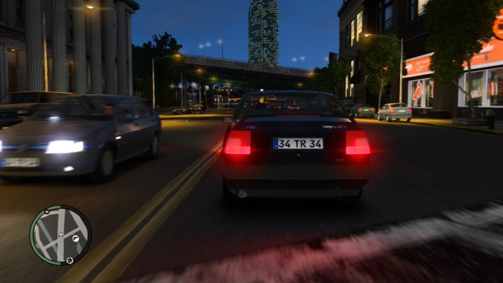 Modladığım GTA 4'ten bir ekran görüntüsü.