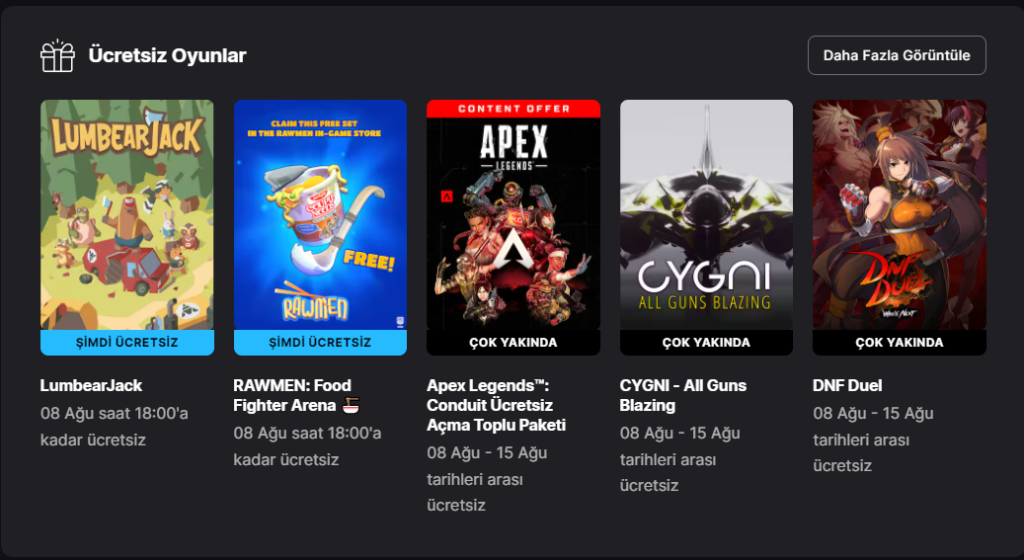 Epic Games Store ücretsiz oyunlarını almak için son günler, yeni katalog da belli oldu. İşte detaylar!