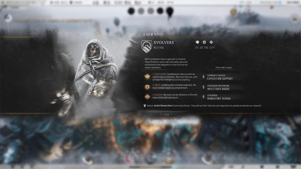 Frostpunk 2: Evrimciler