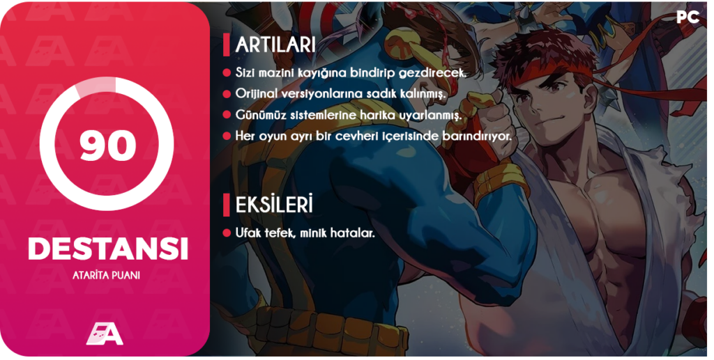 MARVEL vs. CAPCOM Fighting Collection: Arcade Classics’in inceleme kopyası, CAPCOM tarafından Atarita’ya gönderilmiştir.