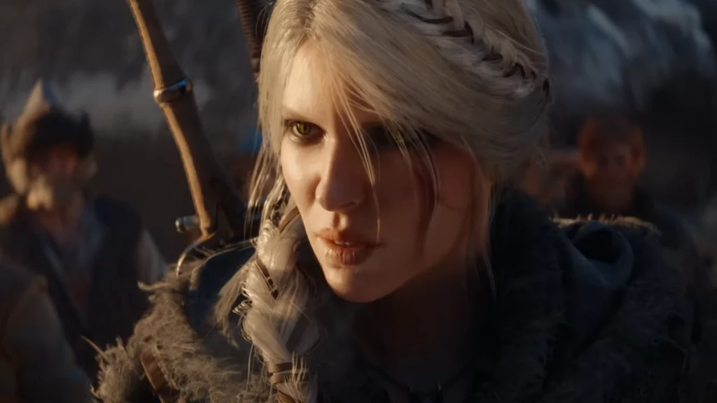 The Witcher IV fragmanında Ciri'nin kedi gözleri.