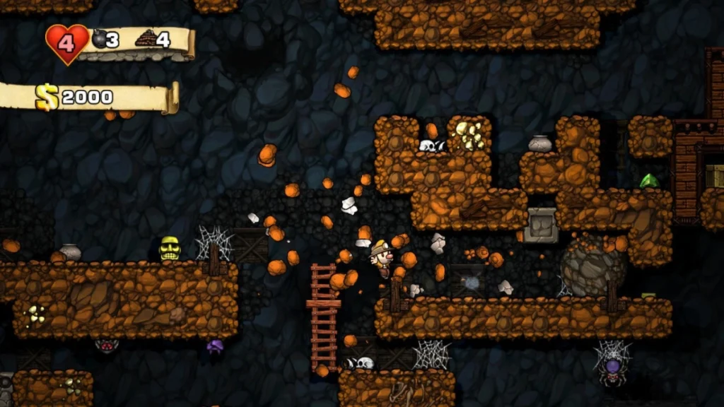 Spelunky, roguelite türünün öncülerinden birisi olarak kabul edilir.